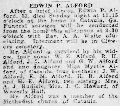 Obituary for Aiford Alford - 