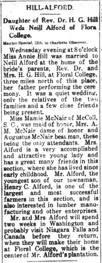 Neill Alford Marriage
