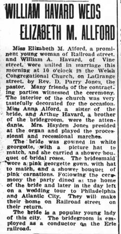 Havard parents wedding announcement