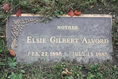 Elsie Gilbert Alvord headstone